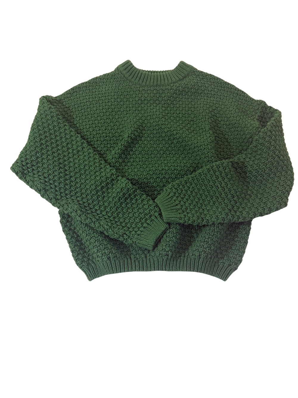 Universal Thread Green Chunky Knit Crewneck Sweater